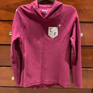 Long Sleeve Reebok Shirt with Hoodie